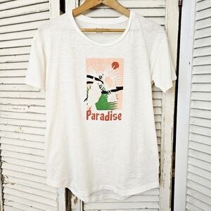 Madewell Lightweight Cotton Birds Of Paradise Tee XS